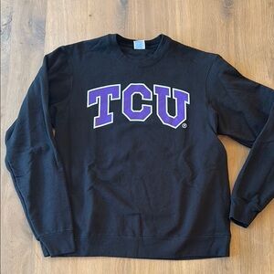 Black TCU Sweatshirt- Never worn!  Size M.